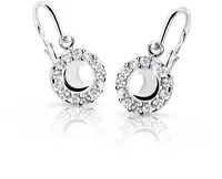 Cutie Jewellery Dětské náušnice z bílého zlata C2750-10-X-2 bílá