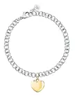 Morellato Moderní ocelový bicolor náramek Srdce Istanti SAVZ10
