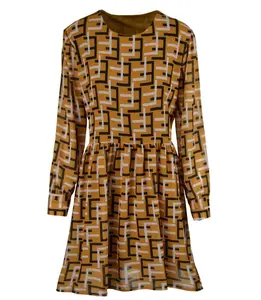Pri Subtle dress with a geometric pattern