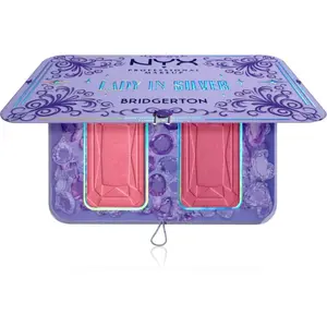 NYX Professional Makeup Bridgerton Royal Blush paleta líceniek odtieň 02 Lady In Silver 2x5 g
