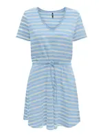 ONLY Šaty 'MAY'  modrá denim / sivobéžová