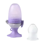 BABY ONO Dudlík silikonový na krmení Flower violet 6m+