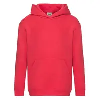 Czerwona bluza dziecięca Hooded Sweat Fruit of the Loom