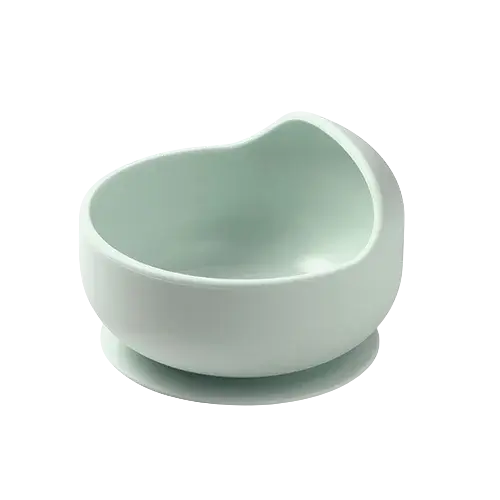 BABYONO Miska silikonová s přísavkou - sage 6m+