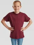 Burgundy Children's T-shirt Original Fruit of the Loom