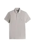 TOMMY HILFIGER Tričko 'CORE 1985 SLIM POLO'  námornícka modrá / sivá melírovaná / červená / biela