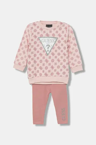 Kojenecká sada Guess růžová barva, A5BG14 KAD74
