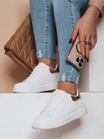 Sportowe sneakersy damskie DOMINI  złote Dstreet