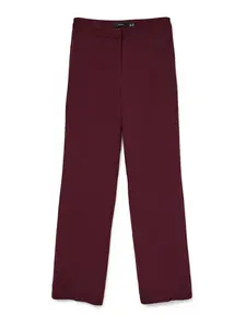 VERO MODA Chino nohavice 'VMAyar'  vínovo červená