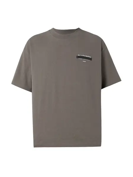 AllSaints Tričko 'REDACT'  tmavosivá / čierna / biela