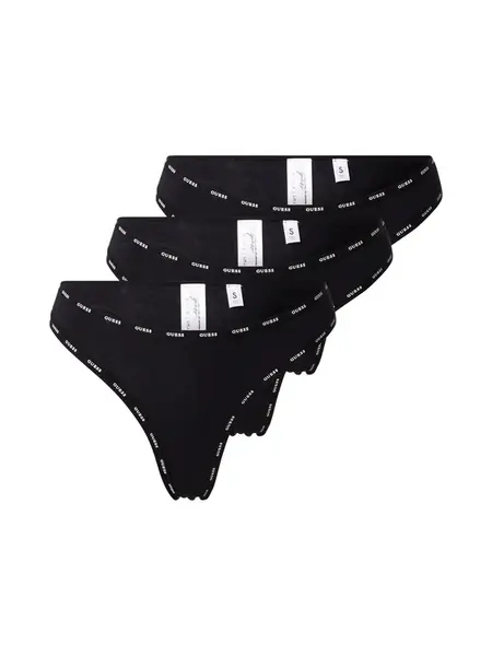 GUESS Tangá  čierna / biela