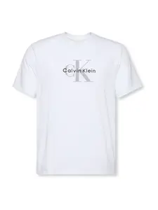Calvin Klein Jeans Tričko 'Hero'  sivá / čierna / biela