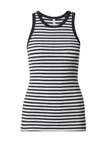 Samsøe Samsøe Top 'Alexo'  námornícka modrá / biela