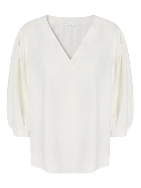 TATUUM Blúzka  šedobiela