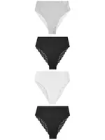 Next Nohavičky  čierna / biela