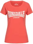 LONSDALE Tričko 'Cartmel'  lososová / biela