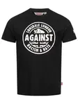 LONSDALE Tričko 'Against Racism'  čierna / biela