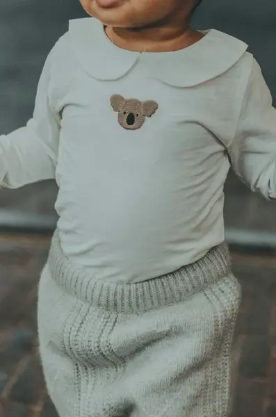 Bavlnené body pre bábätká Donsje Davo Bodysuit Koala