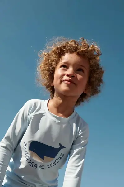 Detské tričko s dlhým rukávom na kúpanie Liewood Noah Placement Longsleeve Swim Tee