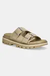 Semišové šľapky Tommy Jeans DOUBLE STRAP SANDAL SUEDE