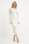 Šaty Marciano Guess EMMA béžová farba, maxi, priliehavé, 5GGK45 5869Z