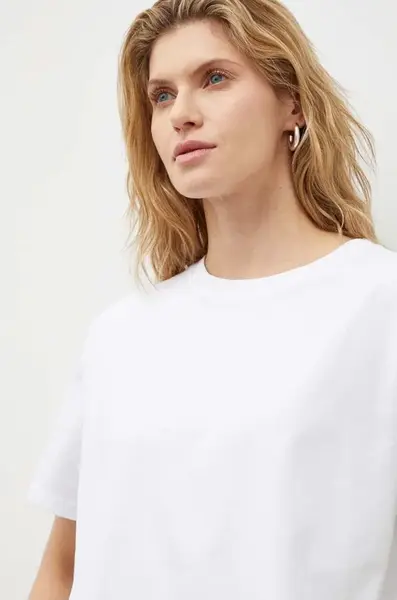 Bavlnené tričko American Vintage  T-SHIRT DROIT MC COL ROND