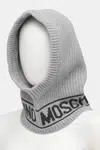 Vlnená kukla Moschino béžová farba, M3136 65414
