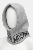Vlnená kukla Moschino béžová farba, M3136 65414