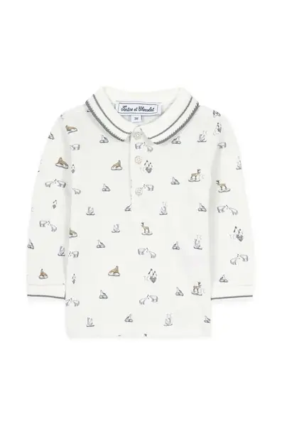 Detská bavlnená košeľa s dlhým rukávom Tartine et Chocolat