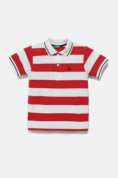 Detská bavlnená polokošeľa United Colors of Benetton