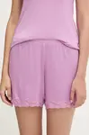 Pyžamové šortky United Colors of Benetton fialová farba, 3Z123900V