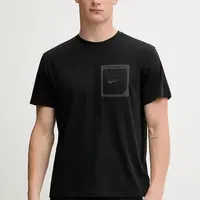 Plavecké tričko Nike čierna farba, NESSF506