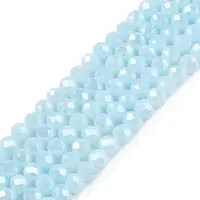 Electroplate Glass Beads Strands