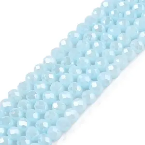 Electroplate Glass Beads Strands