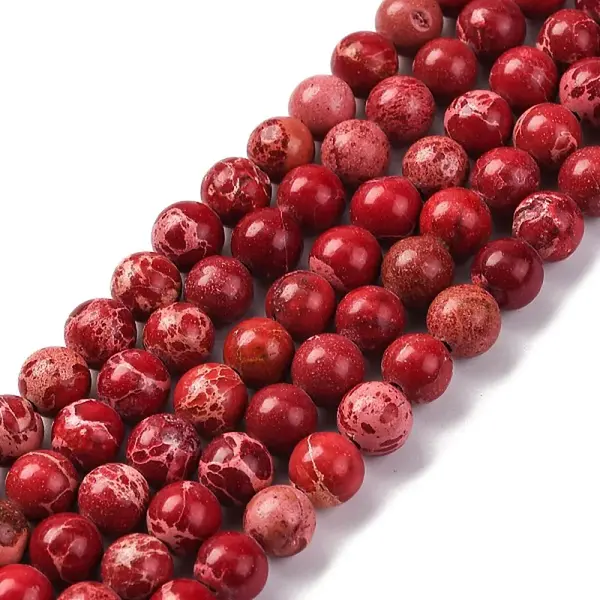 Dyed Natural Regalite/Imperial Jasper/Sea Sediment Jasper Beads Strands