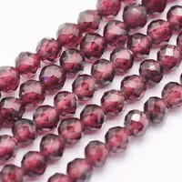 Natural Garnet Beads Strands