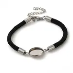 Milan Cord & 304 Stainless Steel Bracelets Making