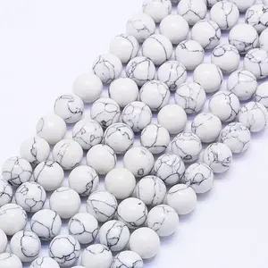 Synthetic Howlite Bead Strands