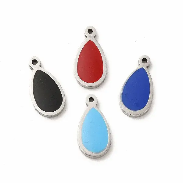 304 Stainless Steel Enamel Charms