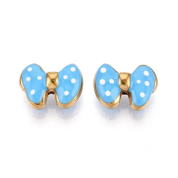 Ion Plating(IP) 304 Stainless Steel Enamel Beads