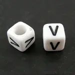 Letter Acrylic European Large Hole Beads
