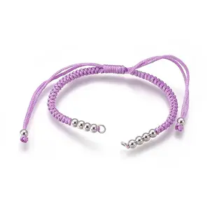 Nylon Cord Braided Bead Bracelets Making