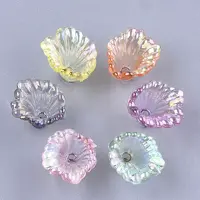 Transparent Acrylic Bead Caps