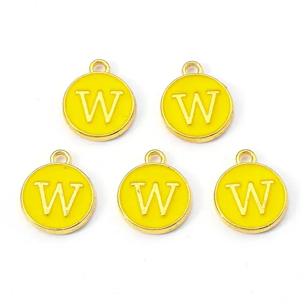 Golden Plated Alloy Enamel Charms
