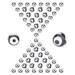 60Pcs Tibetan Style 3-Eye dZi Beads