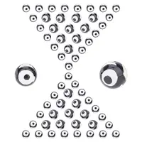 60Pcs Tibetan Style 3-Eye dZi Beads