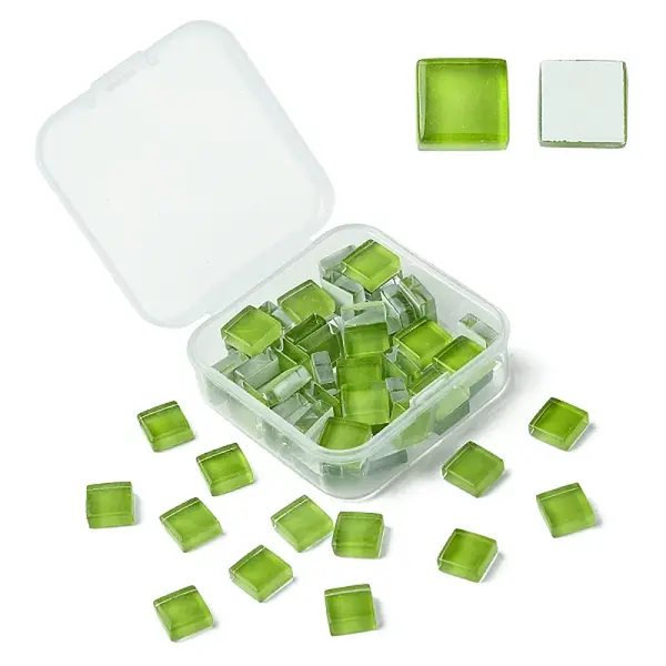 60Pcs Transparent Glass Cabochons