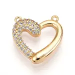 Brass Micro Pave Cubic Zirconia Charms