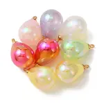 8Pcs UV Plating Acrylic Pendants