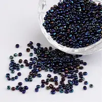 12/0 Iris Round Glass Seed Beads